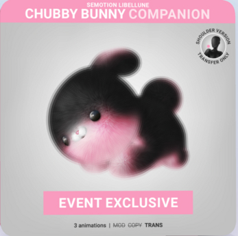 Second Life Marketplace - SEmotion Libellune Chubby Bunny Companion